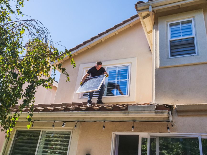 solar panel installation